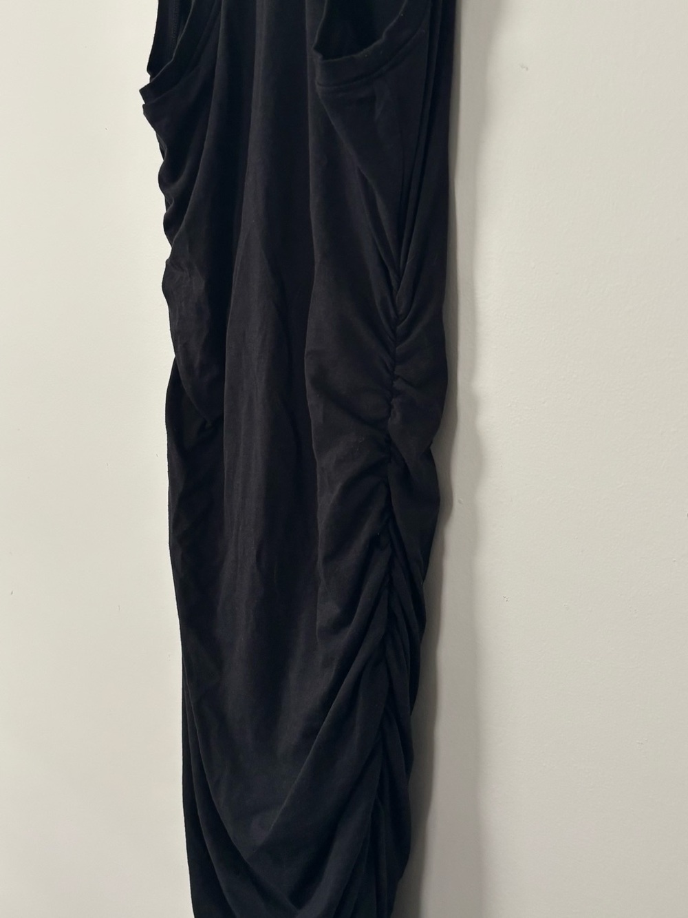 Babaton Aritzia Contour Ruched Racer Mini Dress Hourglass Bodycon  Black Size XS - Picture 10 of 10